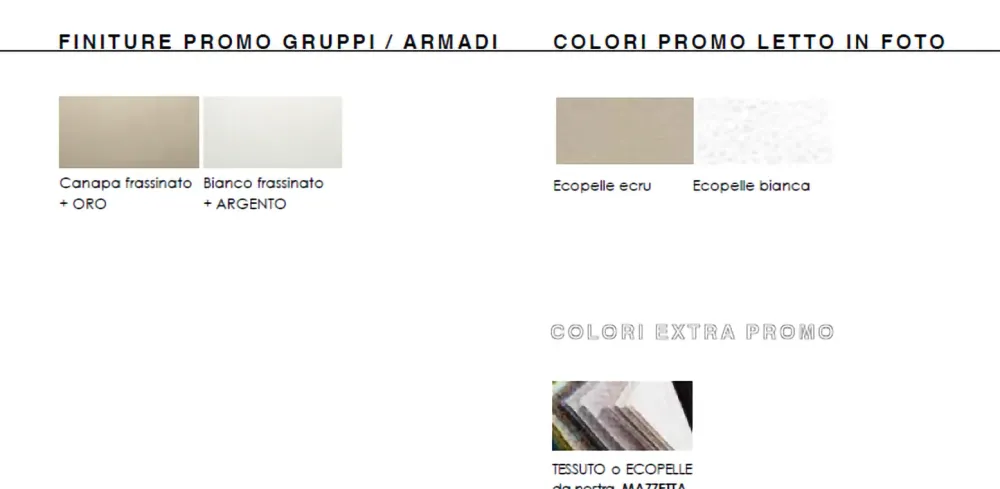 Artigianale Camera da letto Gdo 532 a prezzo ribassato in laminato- Camere Da Letto