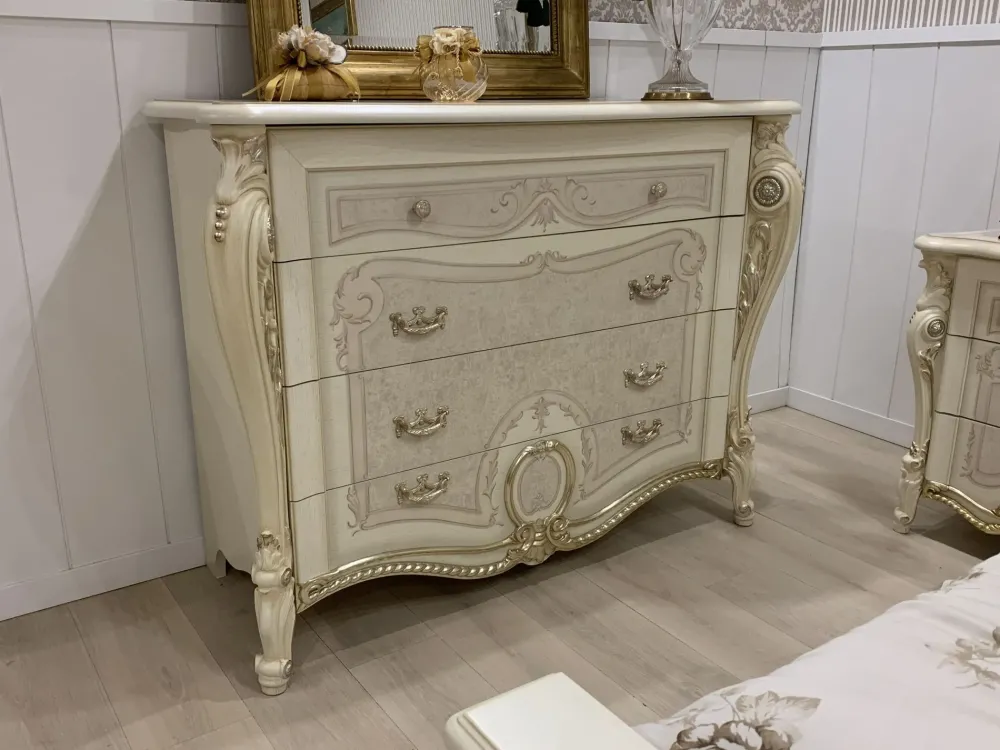 Collezione esclusiva Camera da letto Barocca in legno a prezzo scontato- Camere Da Letto