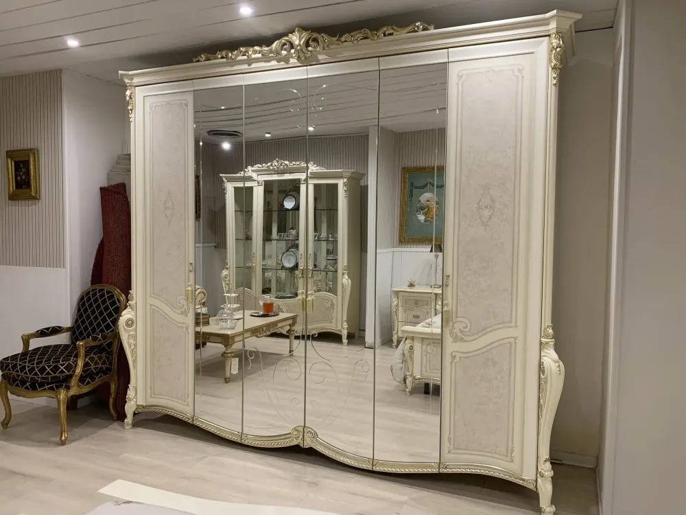 Collezione esclusiva Camera da letto Barocca in legno a prezzo scontato- Camere Da Letto