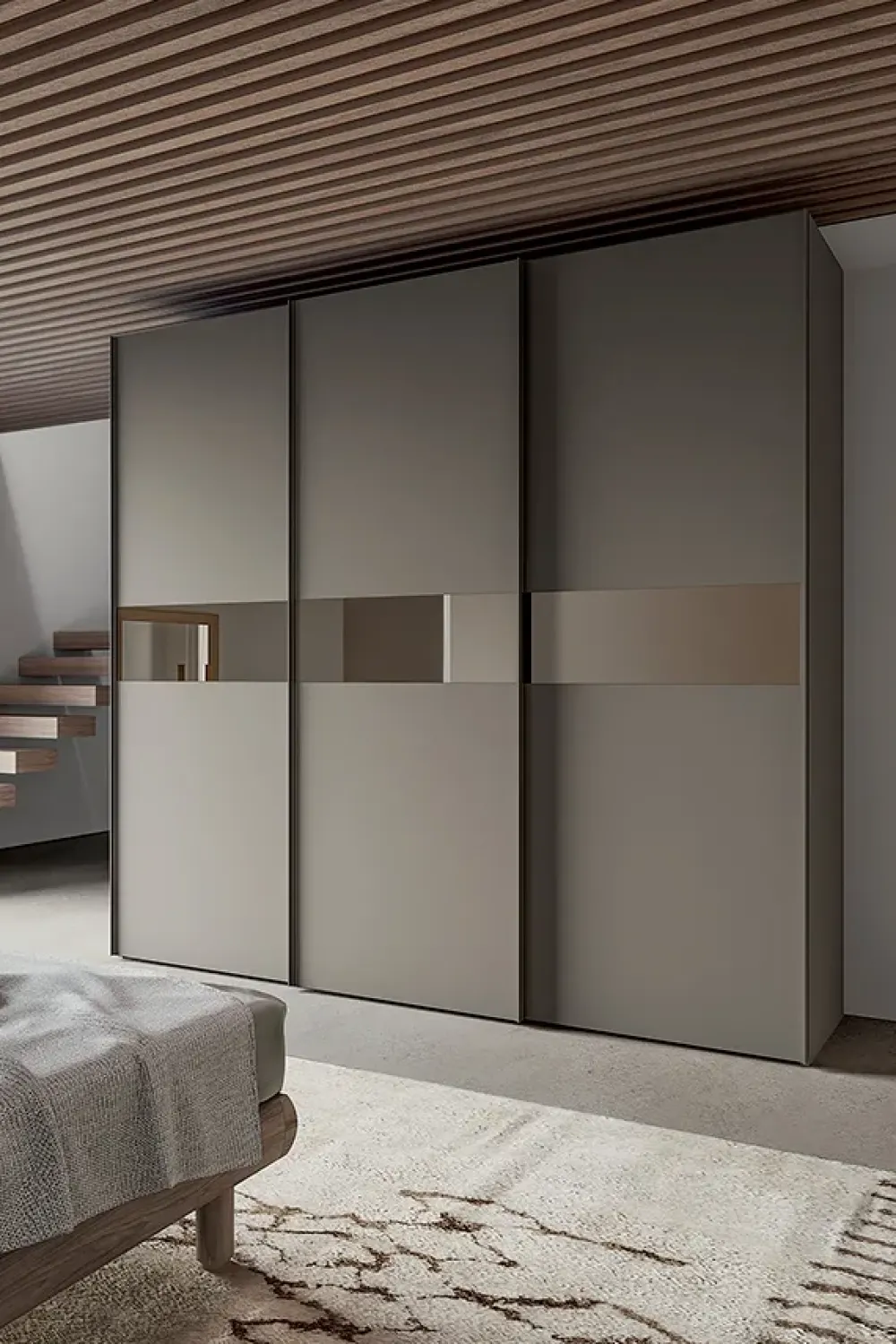 Outlet Camera da letto Berlino in laminato a prezzo ribassato Camere Da Letto