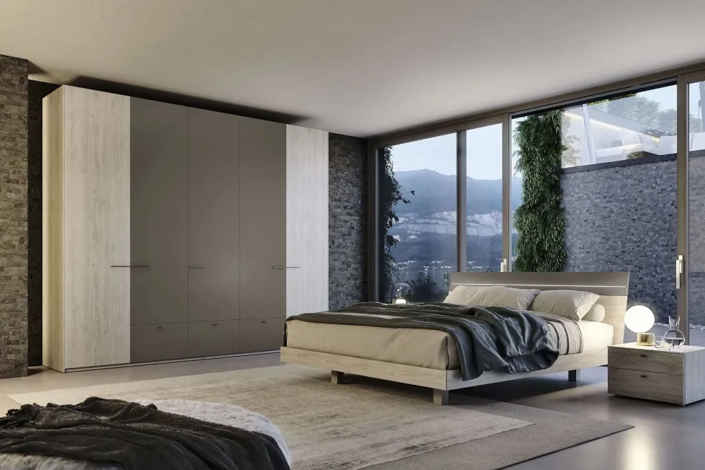 Camera da letto Bitono in laccato opaco in Offerta Outlet^S75 Clearance