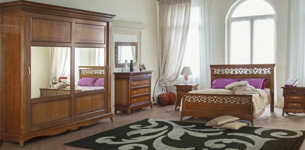 Collezione esclusiva Camera da letto Camera anna in legno a prezzo Outlet- Camere Da Letto