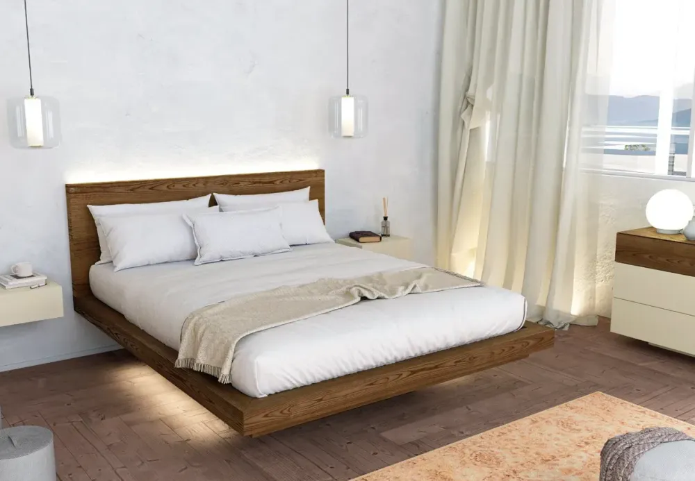 Mobilificio Bellutti Camera da letto Camera da letto nova fly in legno a prezzo scontato- Camere Da Letto