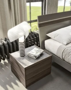 S75 Camera da letto Camera da letto in laccato opaco in Offerta Outlet- Camere Da Letto