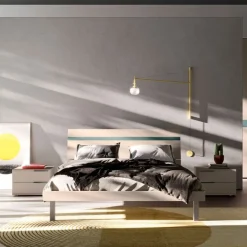 Collezione esclusiva Camera da letto Camera light 07 Mottes selection in laccato opaco a prezzo ribassato- Camere Da Letto