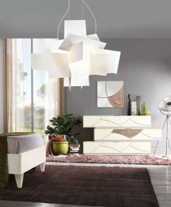 Collezione esclusiva Camera da letto Camera matrimoniale modello vittoria in laminato in Offerta Outlet- Camere Da Letto