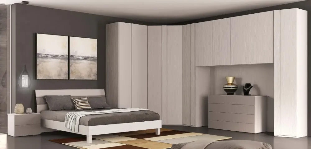 Collezione esclusiva Camera da letto Camera matrimoniale armadio angolare OFFERTA OUTLET- Camere Da Letto