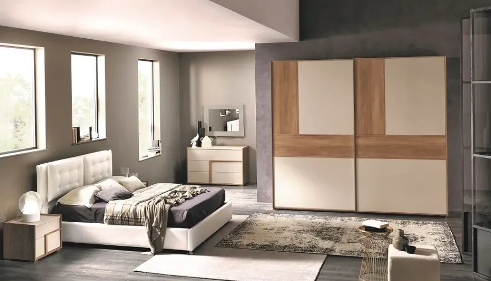 Camera da letto Camera matrimoniale completa del programma abaco in promo-sconto del 50% a prezzo ribassato^Gierre Mobili New