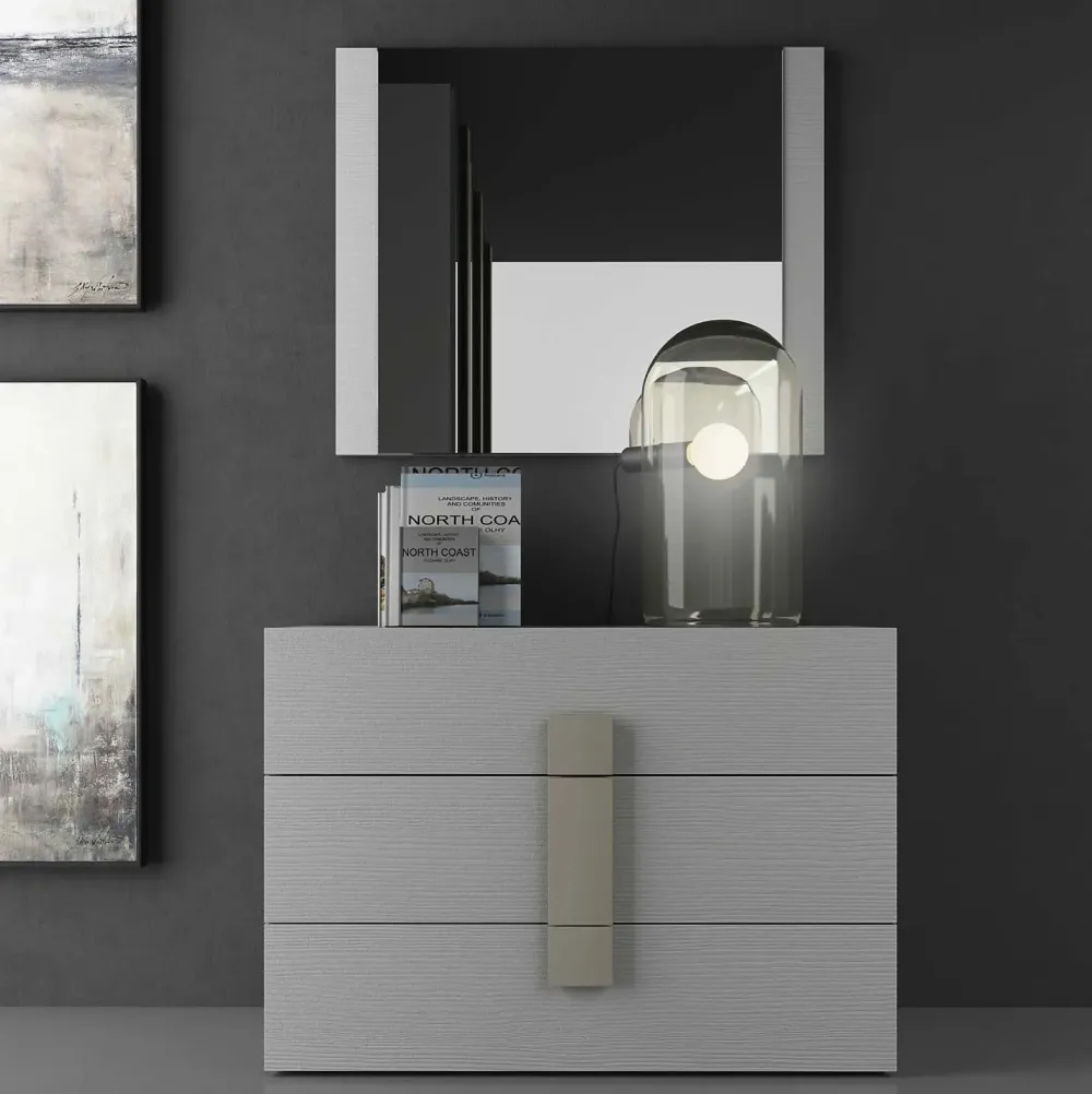 Camera da letto Camera matrimoniale lar. bianco/tortora a prezzo scontato^Collezione esclusiva