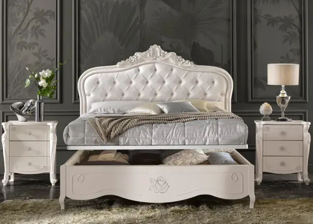 Sale Camera da letto Camera matrimoniale modello stella in legno a prezzo scontato Camere Da Letto