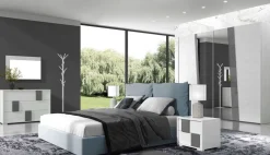 Collezione esclusiva Camera da letto Kloe 04 a prezzo ribassato in laminato- Camere Da Letto