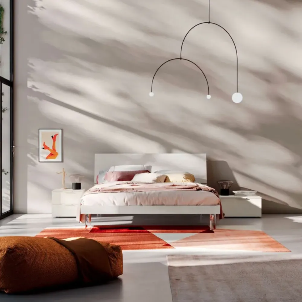 Collezione esclusiva Camera da letto Camera light 21 a prezzo scontato in laccato opaco- Camere Da Letto