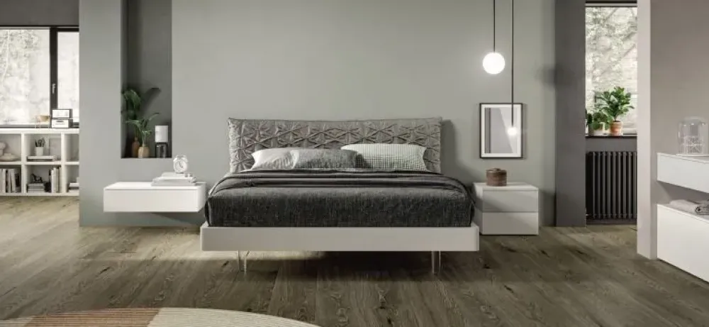 Camera da letto Composizione b007 in laminato a prezzo Outlet^Villanova Online