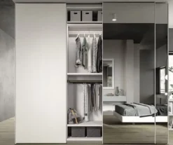 Camera da letto Composizione b007 in laminato a prezzo Outlet^Villanova Online