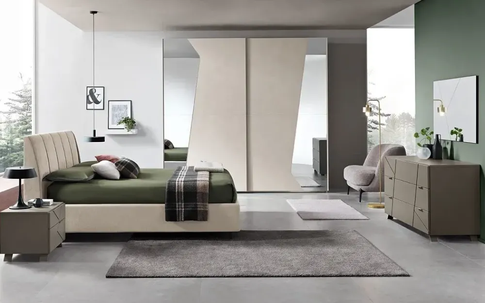 Gierre Mobili Camera da letto Detroit in laminato a prezzo scontato- Camere Da Letto