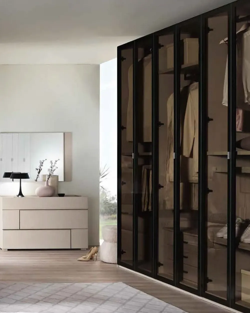 Gierre Mobili Camera da letto Detroit in laminato a prezzo scontato- Camere Da Letto