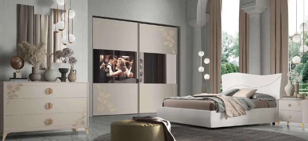 Artigianale Camera da letto Gdo 520 in laminato a prezzo scontato- Camere Da Letto