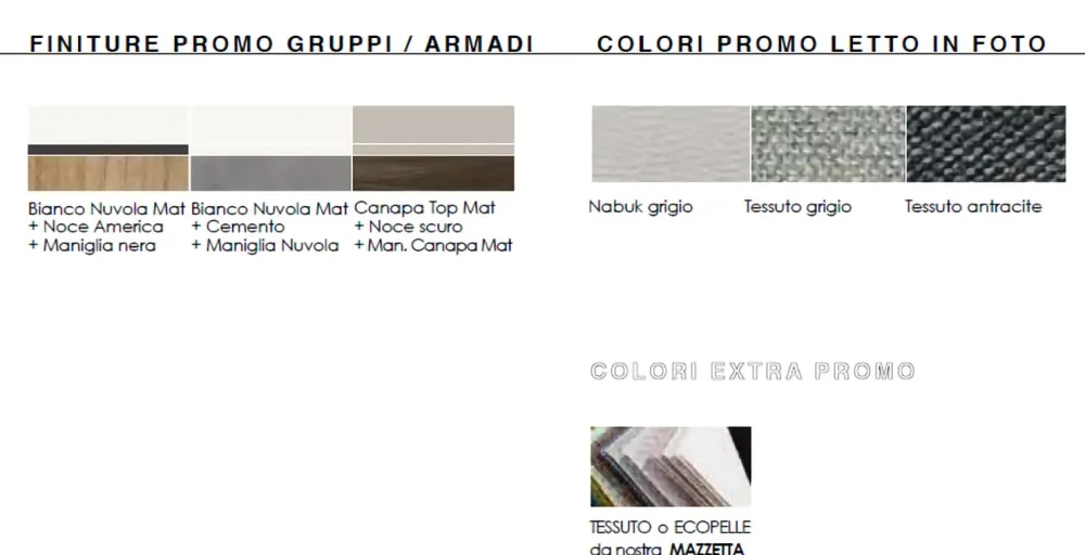 Artigianale Camera da letto Gdo 627 a un prezzo imperdibile- Camere Da Letto