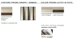 Artigianale Camera da letto Gdo 629 in laminato a prezzo Outlet- Camere Da Letto