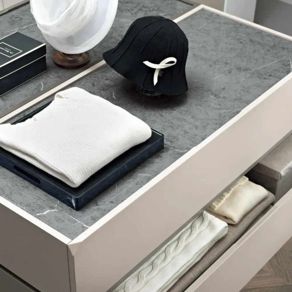 Camera da letto Camera matrimoniale mod.step a prezzo ribassato in laminato^Gierre Mobili Discount