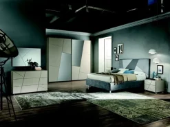 Camera da letto Camera matr.completa mod. abaco in promo-sconto 30% a prezzo ribassato in laccato opaco^Gierre Mobili Sale