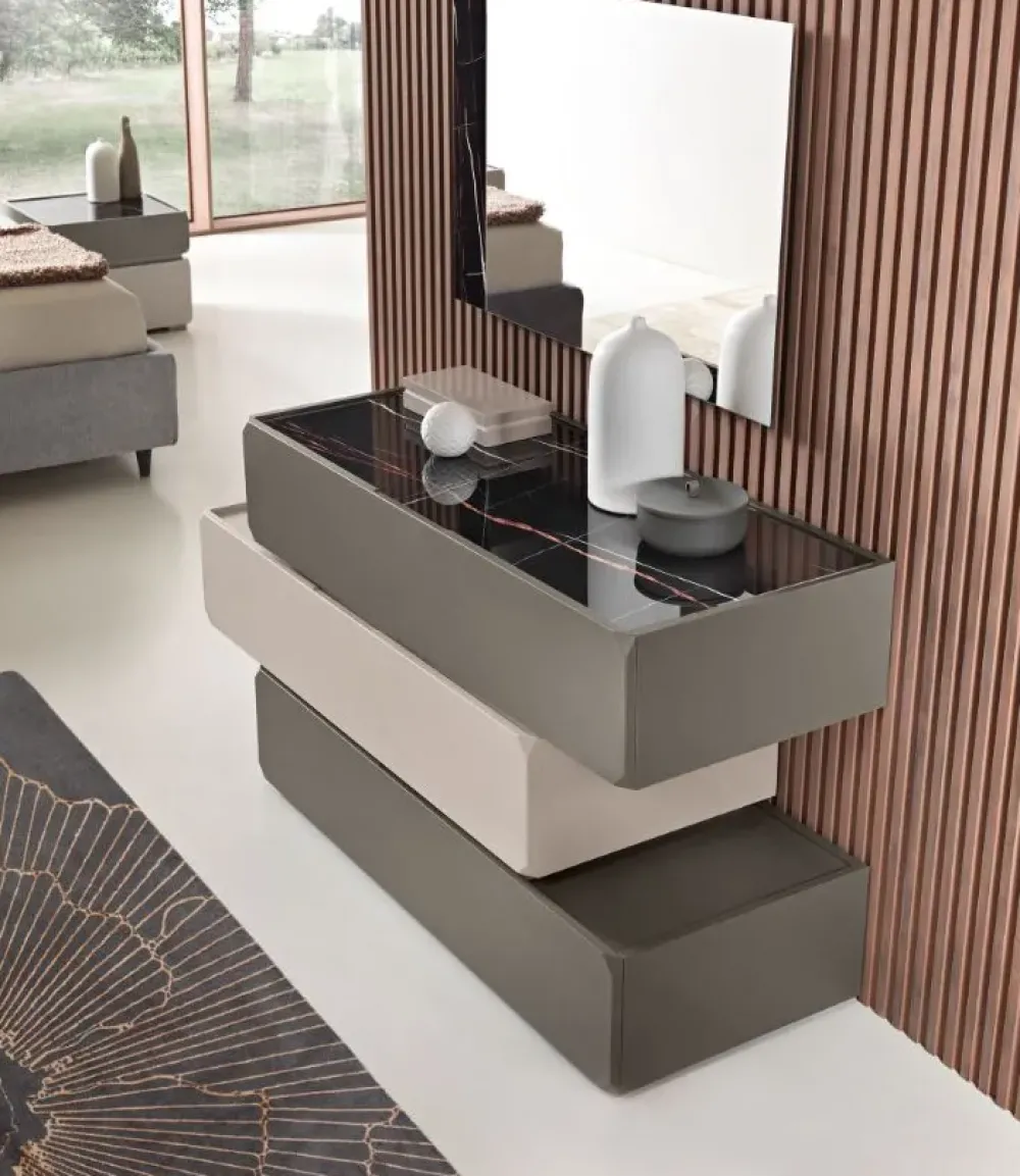 Gierre Mobili Camera da letto Camera da letto con piano vetro marmo e pietra a prezzi convenienti- Camere Da Letto