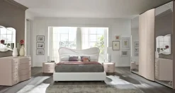 Camera da letto Glamour champagne in laminato a prezzo scontato^Spar Sale