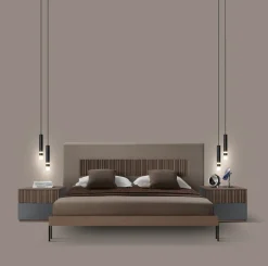 Mobilificio Bellutti Camera da letto Gruppo letto marica in legno a prezzo scontato- Camere Da Letto