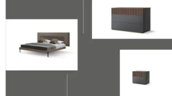 Mobilificio Bellutti Camera da letto Gruppo letto marica in legno a prezzo scontato- Camere Da Letto