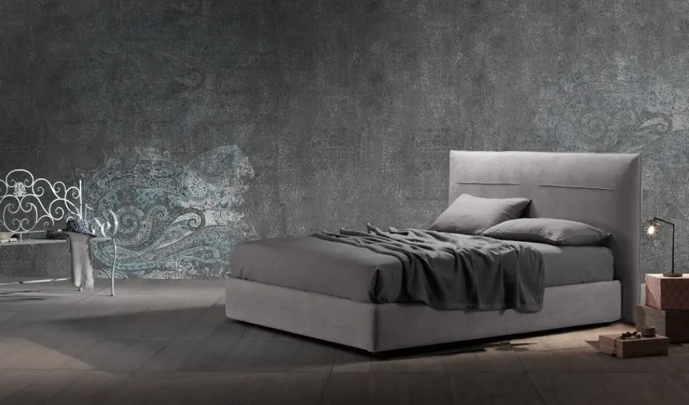 Clearance Camera da letto Letto matrimoniale mod.sax rivestito in ecopelle in promo-sconto del 50% OFFERTA OUTLET Camere Da Letto