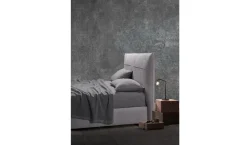 Clearance Camera da letto Letto matrimoniale mod.sax rivestito in ecopelle in promo-sconto del 50% OFFERTA OUTLET Camere Da Letto