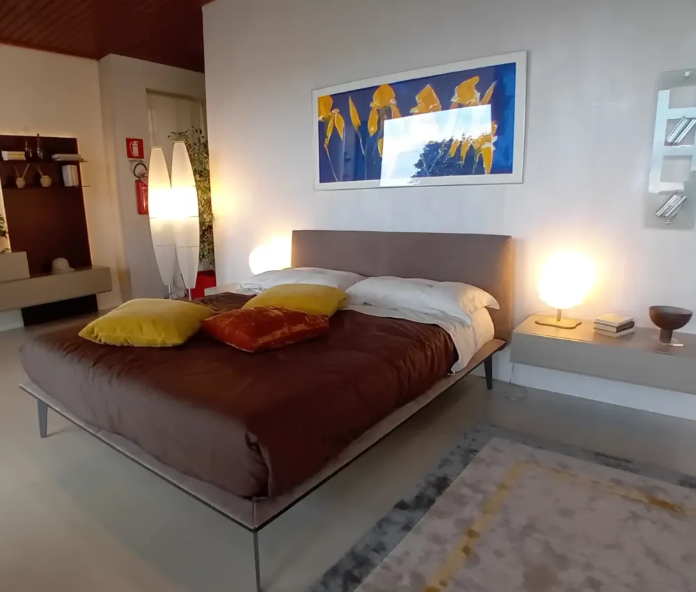 Online Camera da letto Letto mod xilo 2 con testata imbottita PREZZI OUTLET Camere Da Letto