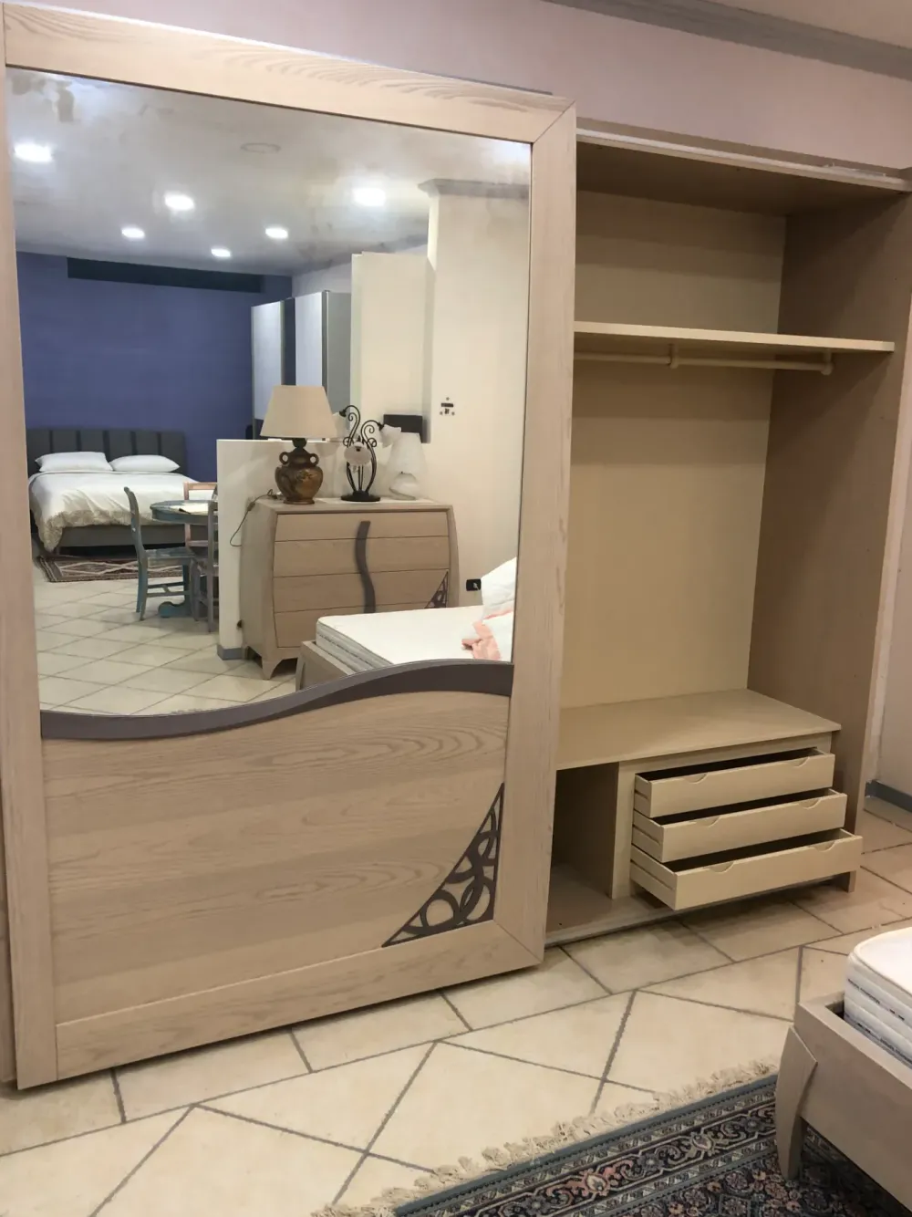 Camera da letto Luna in legno a prezzo Outlet^Artigianale Online