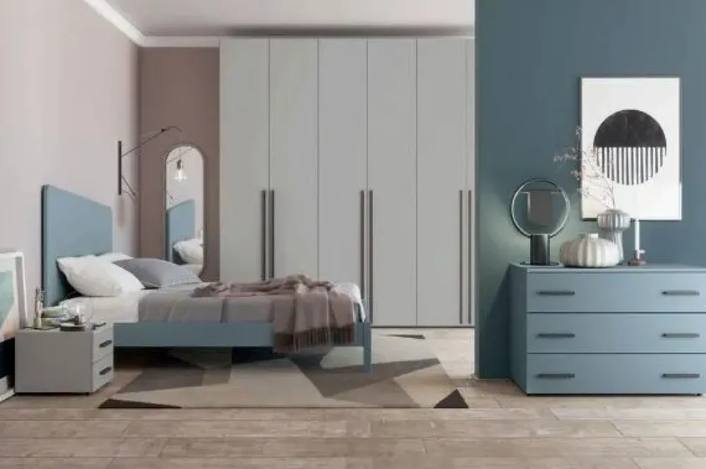 Colombini Casa Camera da letto M315 in laminato a prezzo Outlet- Camere Da Letto