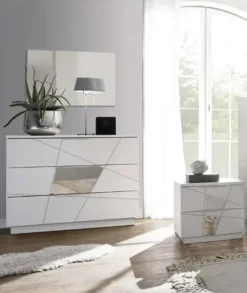 Md work Camera da letto Marsiglia in laccato opaco a prezzo Outlet- Camere Da Letto