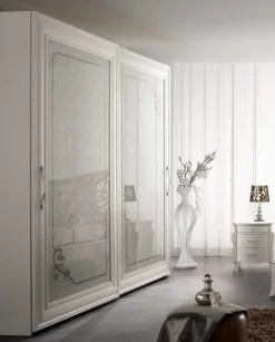 Camera da letto Camera completa luxury frassino bianco  a prezzo scontato in legno^Md work Hot