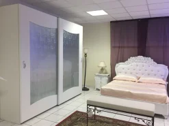 Camera da letto Viola bianco a prezzo ribassato in tamburato^Mobilpiu Hot