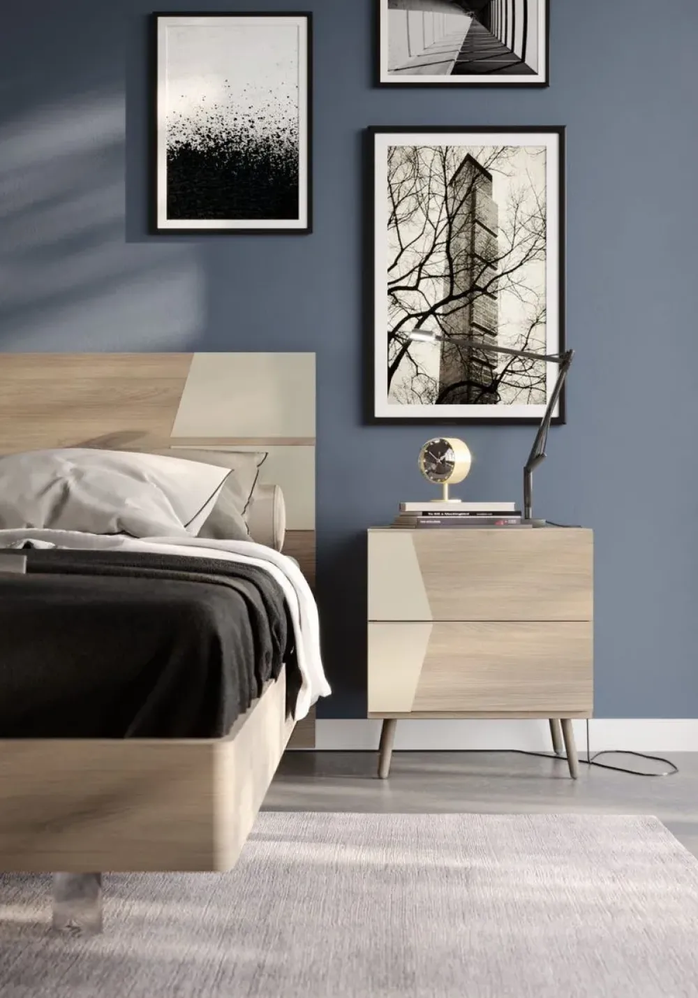 Discount Camera da letto Night 107 Mottes selection in laminato in Offerta Outlet Camere Da Letto