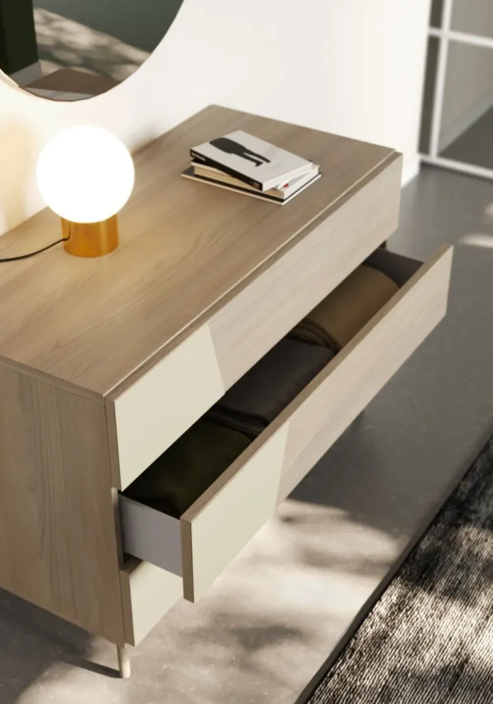 Discount Camera da letto Night 107 Mottes selection in laminato in Offerta Outlet Camere Da Letto