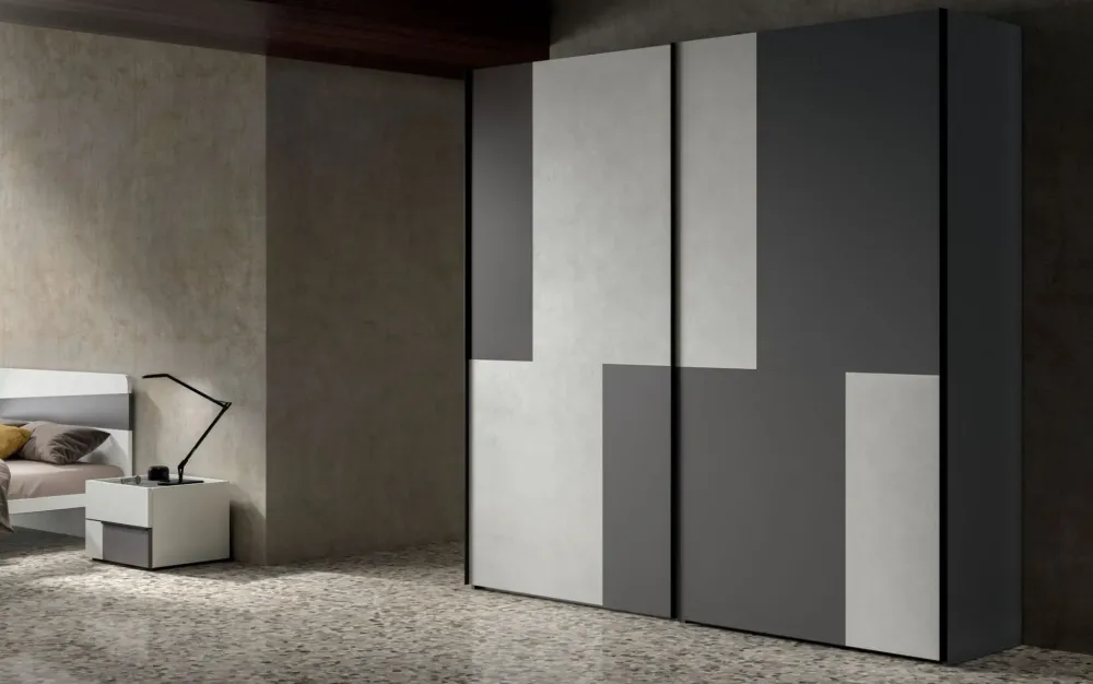 Camera da letto Night 13 power in laminato a prezzo Outlet^ZG Mobili Sale