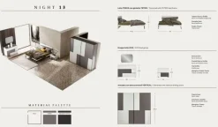 Camera da letto Night 13 power in laminato a prezzo Outlet^ZG Mobili Sale