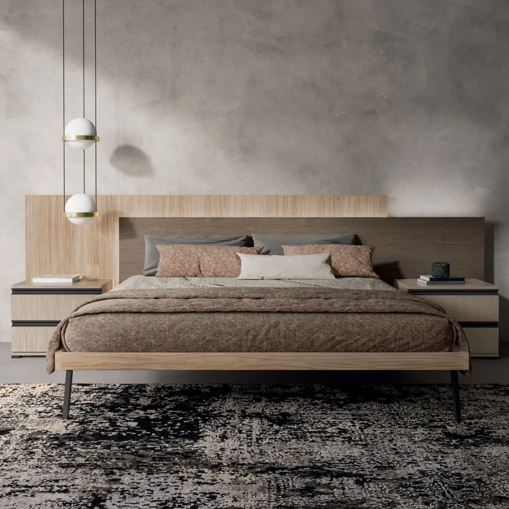 Discount Camera da letto Night 03 power in laminato a prezzo scontato Camere Da Letto