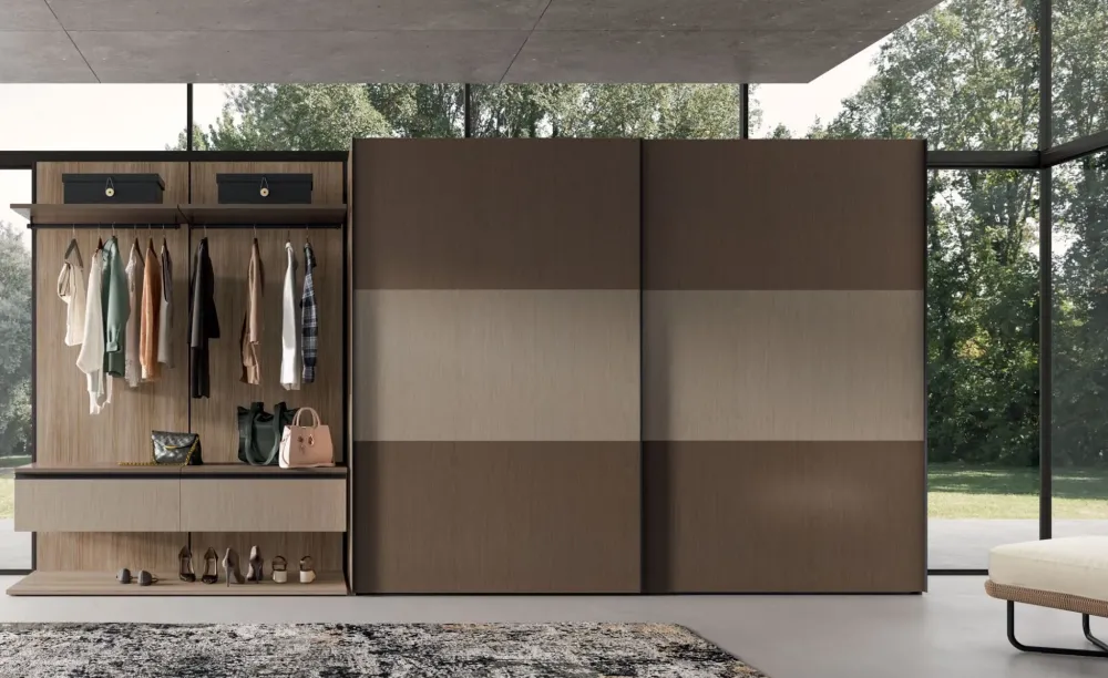 Discount Camera da letto Night 03 power in laminato a prezzo scontato Camere Da Letto