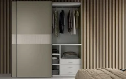 Camera da letto Night 01 power   in laminato in Offerta Outlet^ZG Mobili Discount