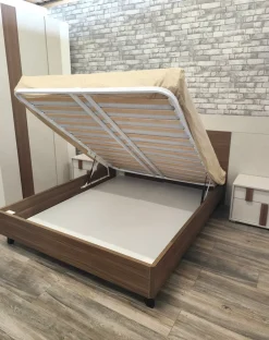 Giessegi Camera da letto Nuvola in laminato a prezzo Outlet- Camere Da Letto