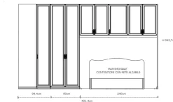 Camera da letto Roma a ponte in legno in Offerta Outlet^Colombini Casa Clearance