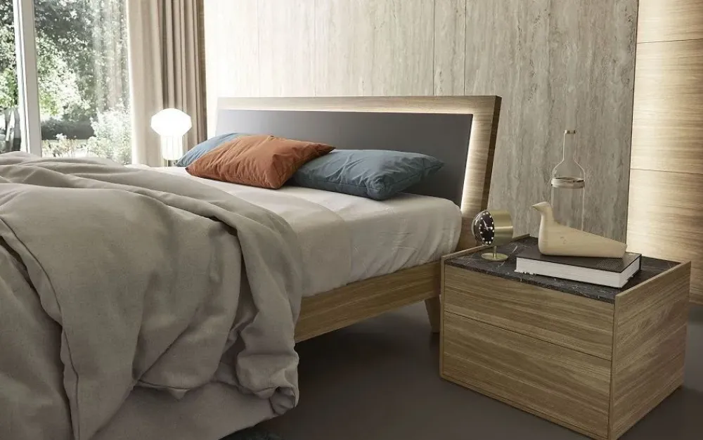 S75 Camera da letto Camera matrimoniale completa mod.tahiti in promo-sconto del 50% a prezzo scontato in laccato opaco- Camere Da Letto