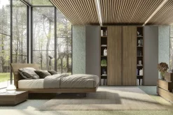 Camera da letto Camera matrimoniale completa mod.cuby-in promo sconto del 50% a prezzo scontato in laccato opaco^S75