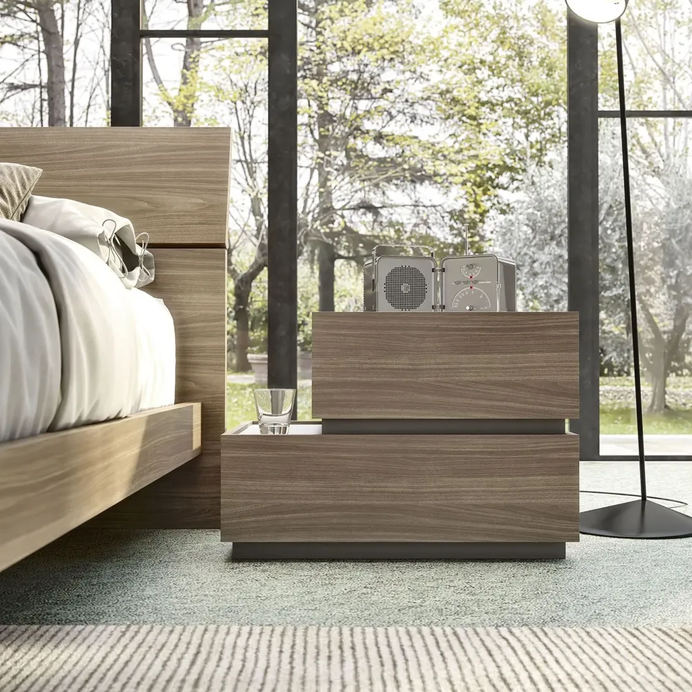 Camera da letto Camera matrimoniale completa mod.cuby-in promo sconto del 50% a prezzo scontato in laccato opaco^S75