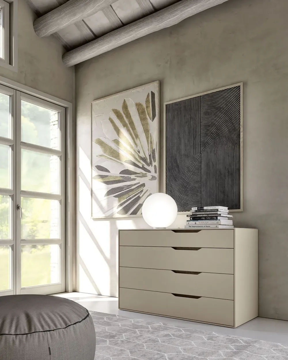 Online Camera da letto Time led in laccato opaco in Offerta Outlet Camere Da Letto